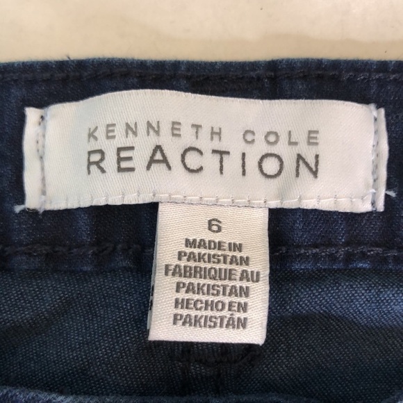 Kenneth Cole Reaction Women's Blue Straight Leg  Dark Wash Stretch Jeans Size 6 - Picture 9 of 12